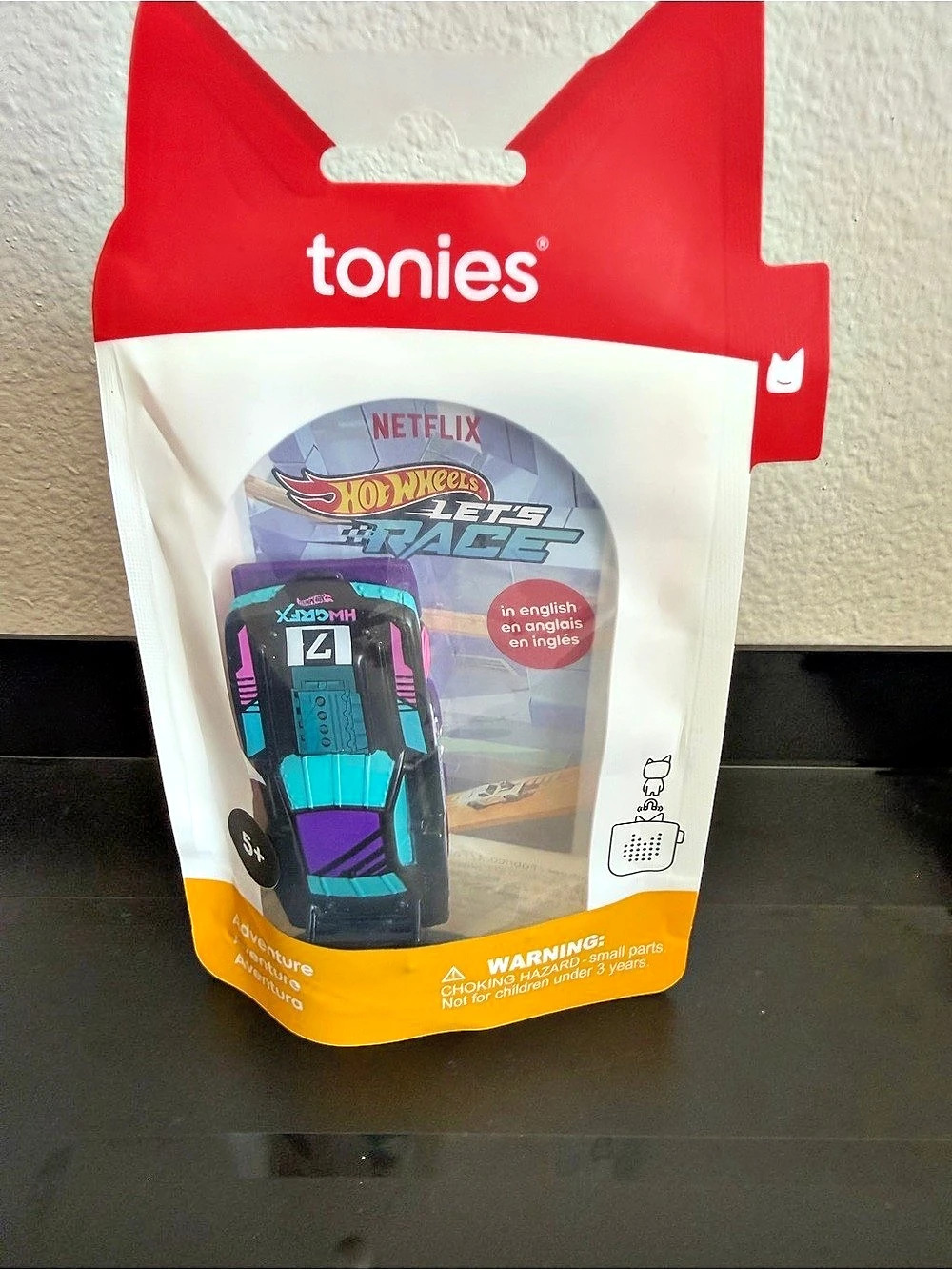 tonies Hot Wheels: Let's Race! Audio Figurine Red & Black